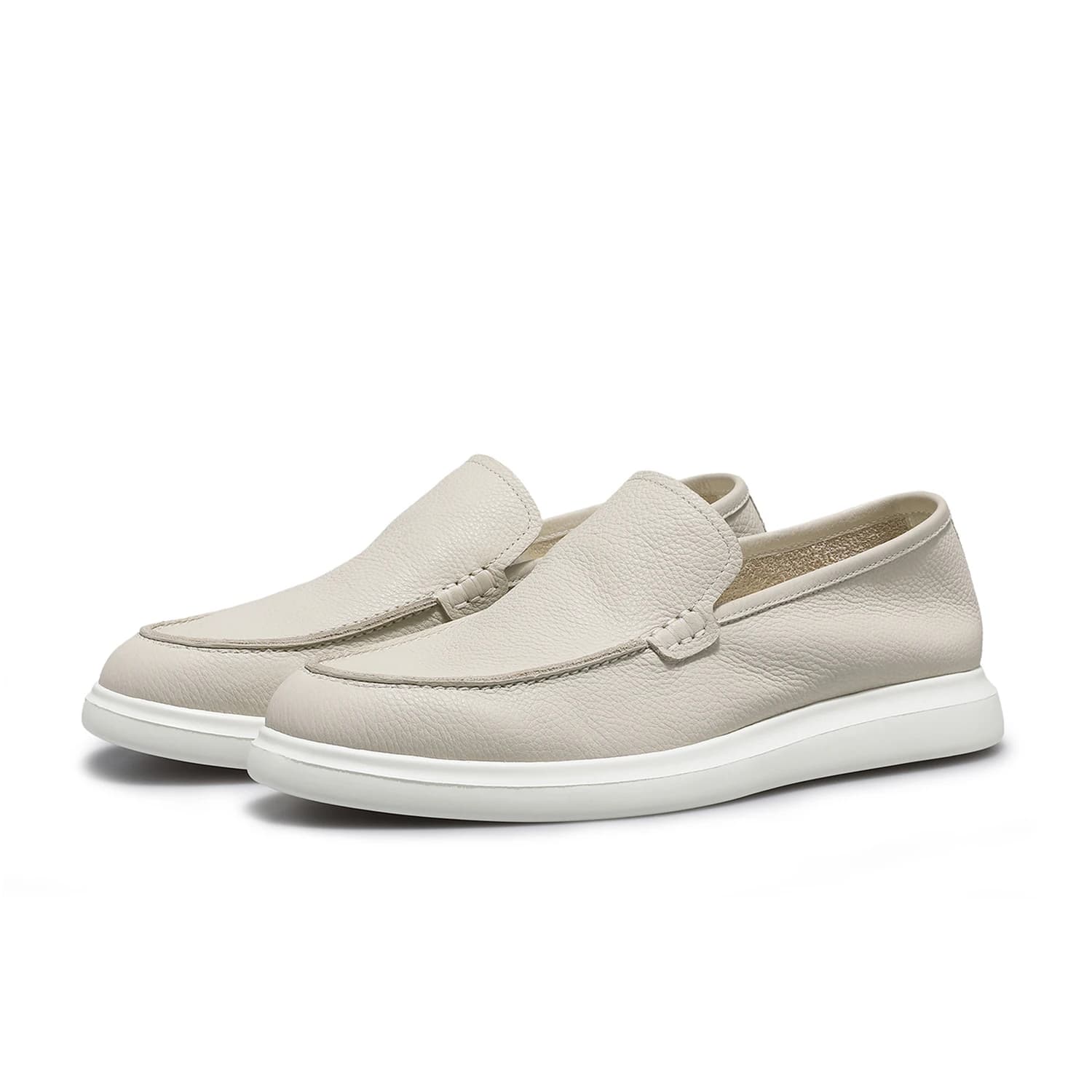 DESAI Lazy person slip-on vrijetijdsschoenen, speciaal voor autorijden, echt leren bonenschoenen, herenschoenen met zachte zool