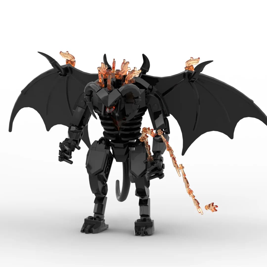 Gobricks MOC Rings Movie Figure Balrogs Monster Bouwsteenset Balroged van Moria Bricks
