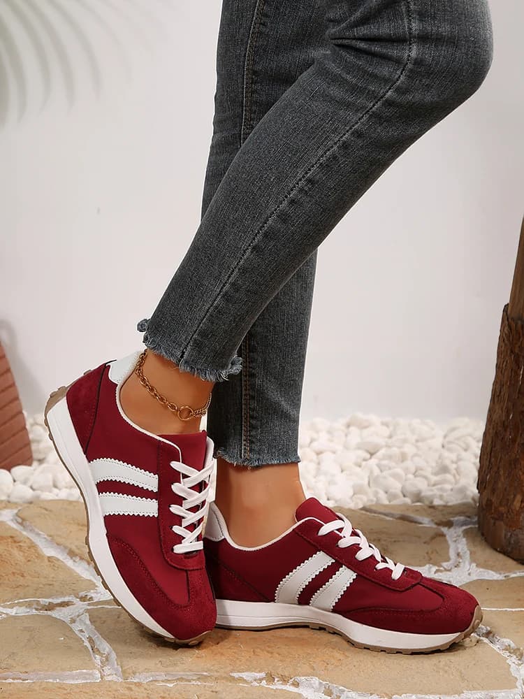 Mode Luipaard Suede Dames Sneakers 2023 Herfst Lace Up Designer Sportschoenen Plus Maat 46, Comfort Winter Tennisschoenen Dames