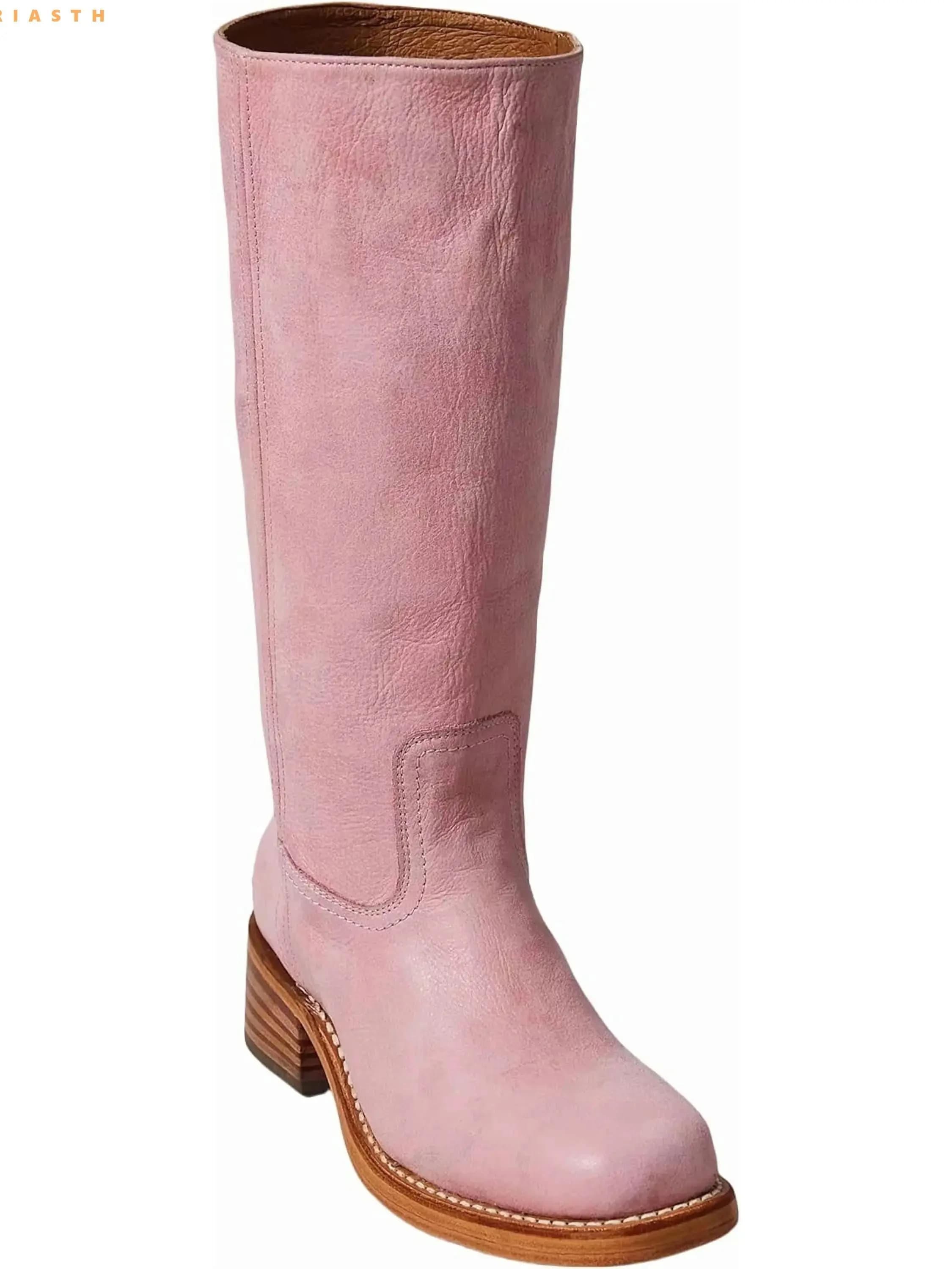 2025 Merk Dames Schoenen Rubberlaarzen Sexy Dijhoge Hakken Hoge Sexy Laarzen - Damesmode Regenlaarzen Dames Cowboy Over-de-knie Laarzen