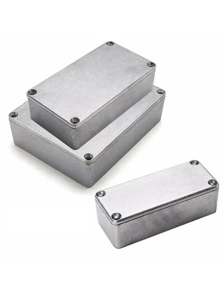 1 PC Effect Aluminium Doos Metalen Elektrische Case Instrument Zilveren Behuizing Project Box 1590 Serie 1590A 1590B 1590BB 1590XX 1590DD