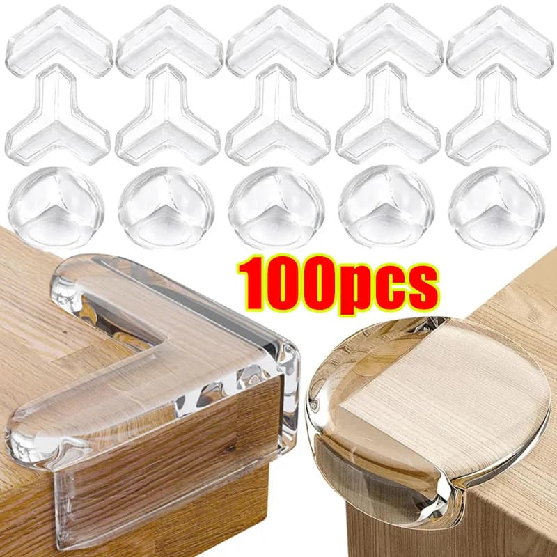 Baby Veiligheid Siliconen Kids Proofing Edge Protector Zachte Transparante Kinderen Anti Botsing Tafel Hoek Rand Bescherming Cover