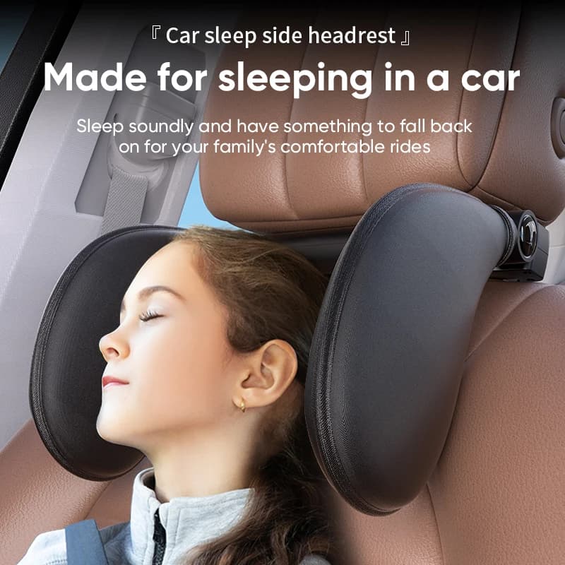 Ergonomisch 360° °   Verstelbaar automatisch cervicaal kussen met traagschuim en zijkussentjes Slaaphoofdsteun met één klik voor autoreizen BMW