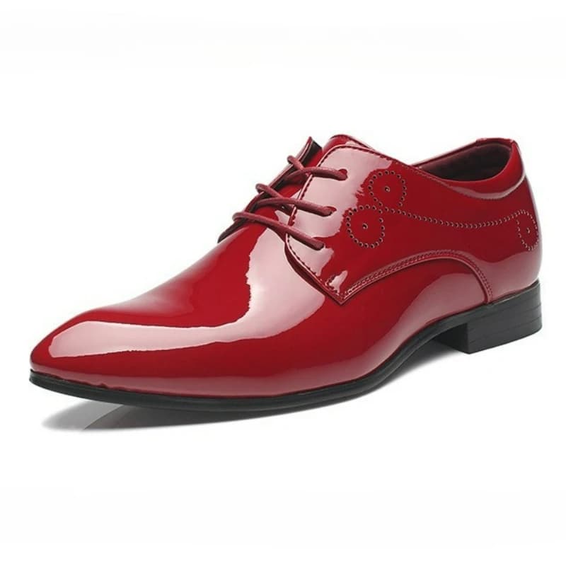 Herenkledingschoenen Brogue-schoenen met veters Klassiek lakleer Oxfords Puntige trouwschoenen Zakelijk kantoor Heren Formele schoen 2025