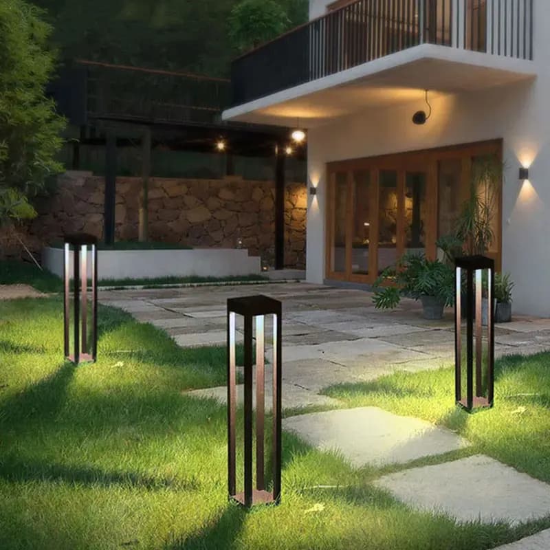 Outdoor Aluminium LED Gazon Licht voor Tuin Bolder Lamp Villa Binnenplaats Park Landschap Verlichting AC85-265V Waterdicht IP65