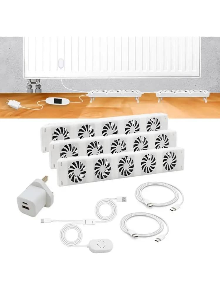 47*6.9*3 cm Smart Radiator Booster Verbeterde Warmteverdeling REACH Certificering ROHS Certificering Temperatuursensor