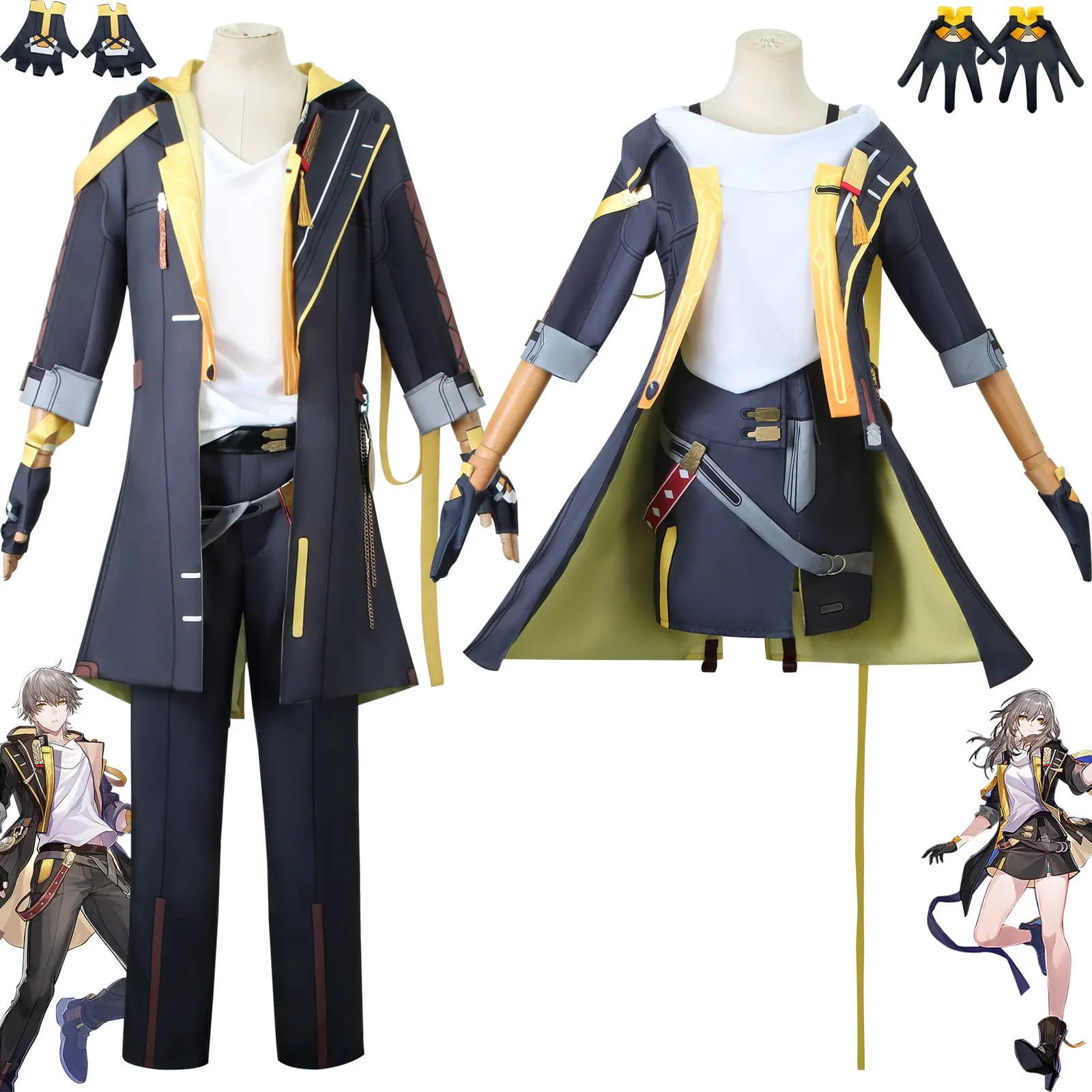 Spel Honkai Star Rail Pionier Mannelijke Hoofdpersoon Cosplay Kostuum Mannen Pak Halloween Carnaval Feest Uniform