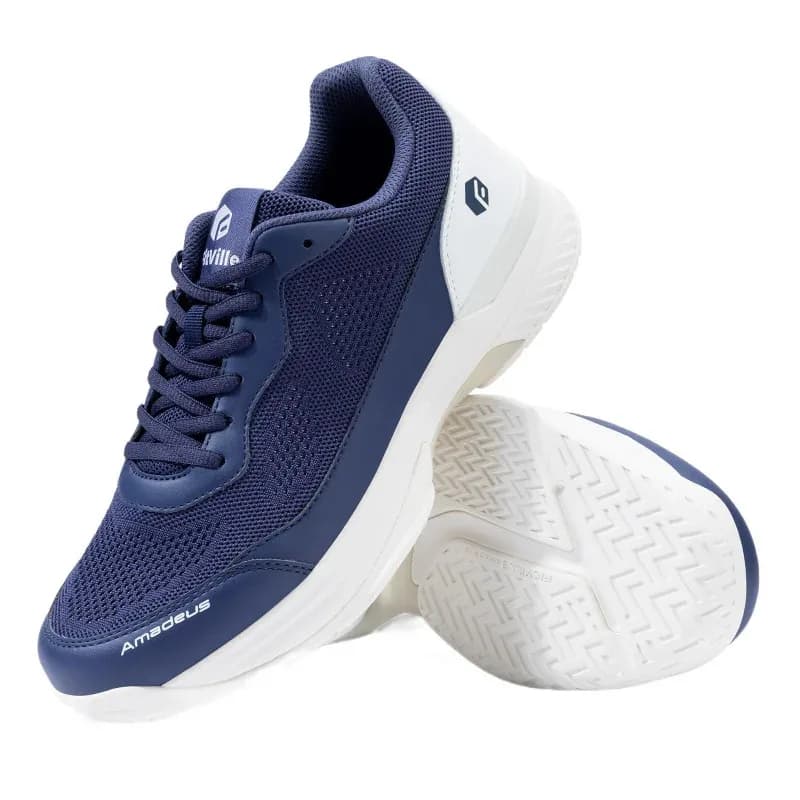 FitVille Tennisschoenen voor heren Brede versie 2E Professionele trainingssportschoenen Ademende antisliprackets met steunzool