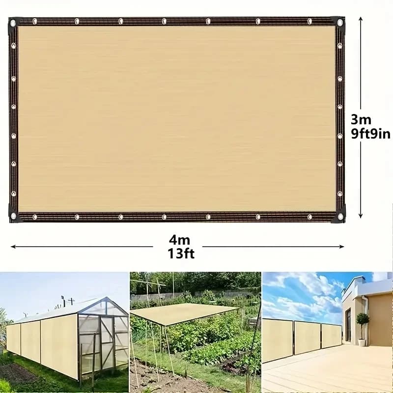 Zonweringnet voor buitentuin, UV-bescherming, zonwering voor buiten, zonwering van zwembaden, zonwering van plantenhuis