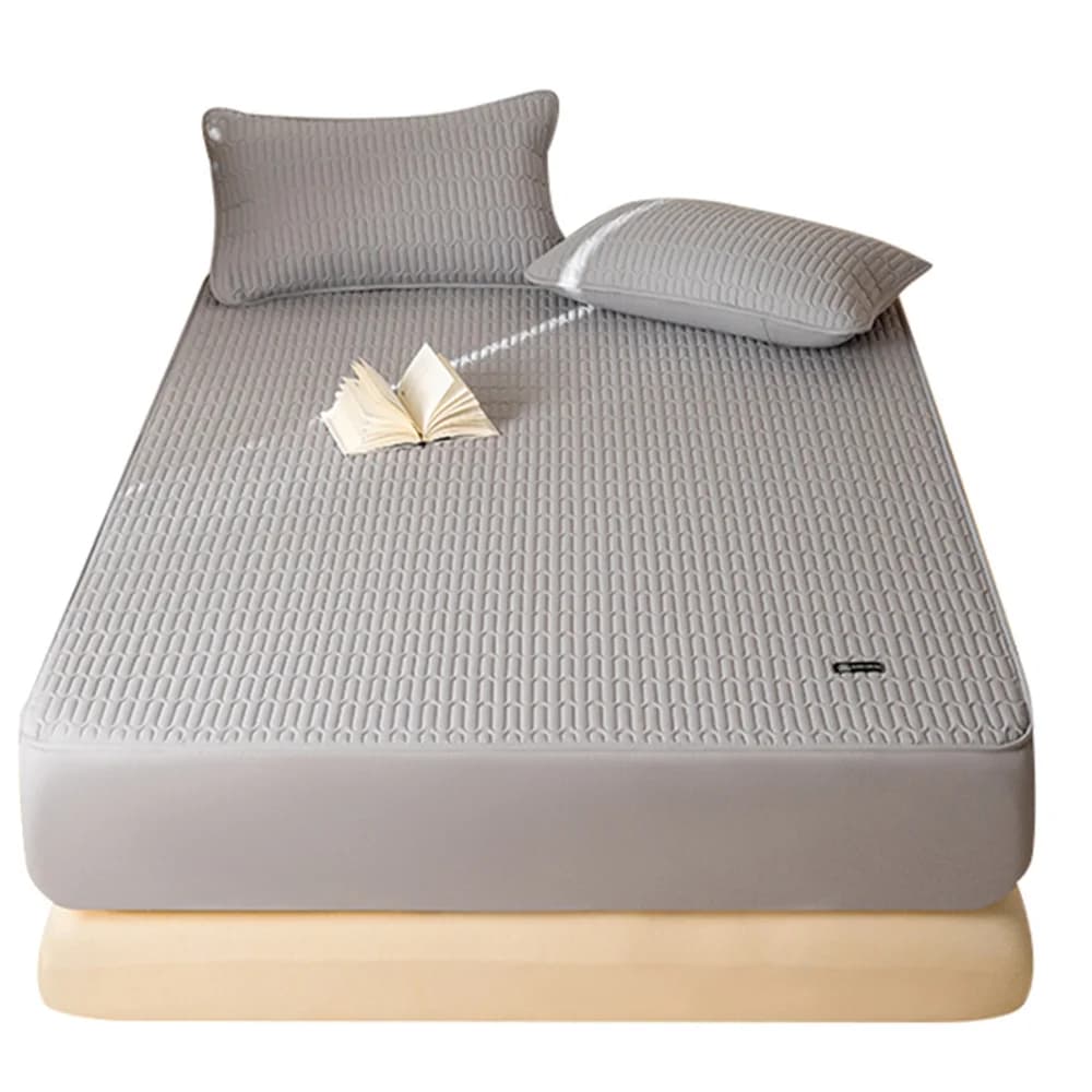 100% Katoen Gewatteerde Matrasbeschermer Cover Verdikte Super Zachte Matras Topper Pad voor Enkel Dubbel Queen King Bed 160/200 cm