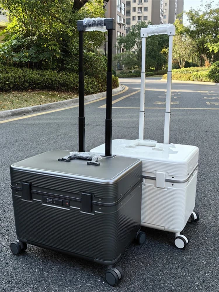 Nieuwe Kapitein 'S Reiskoffer Opklapbare Kleine Aluminium Frame Fotografie Trolley 18 Inch Horizontale 22 Inch Bagage