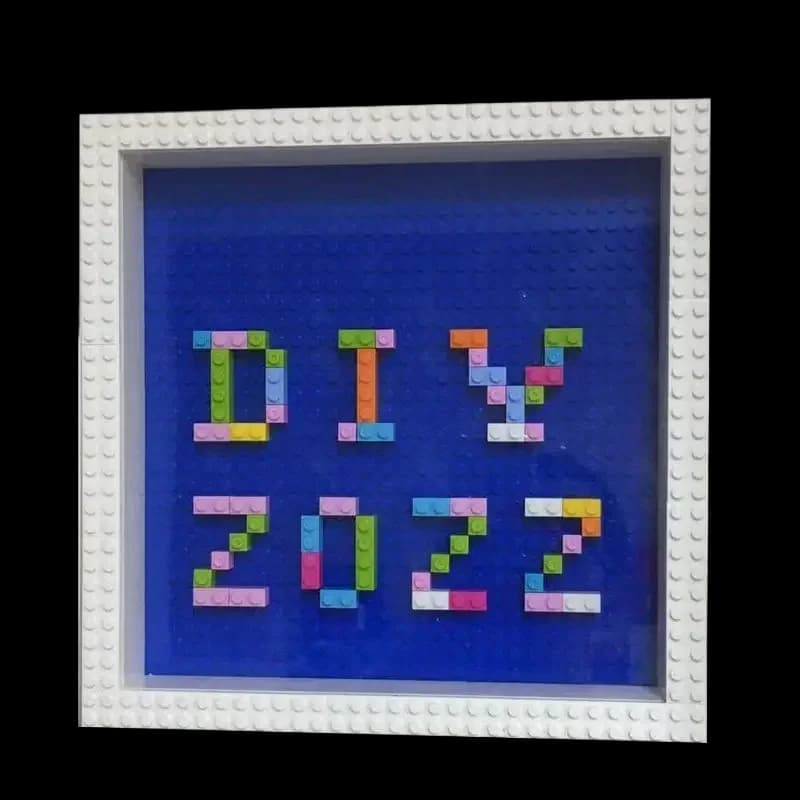 Display en opslag van blokfiguren DIY geassembleerde kleine deeltjesblokken fotolijst thuis desktop decoratie kindercadeau MOC