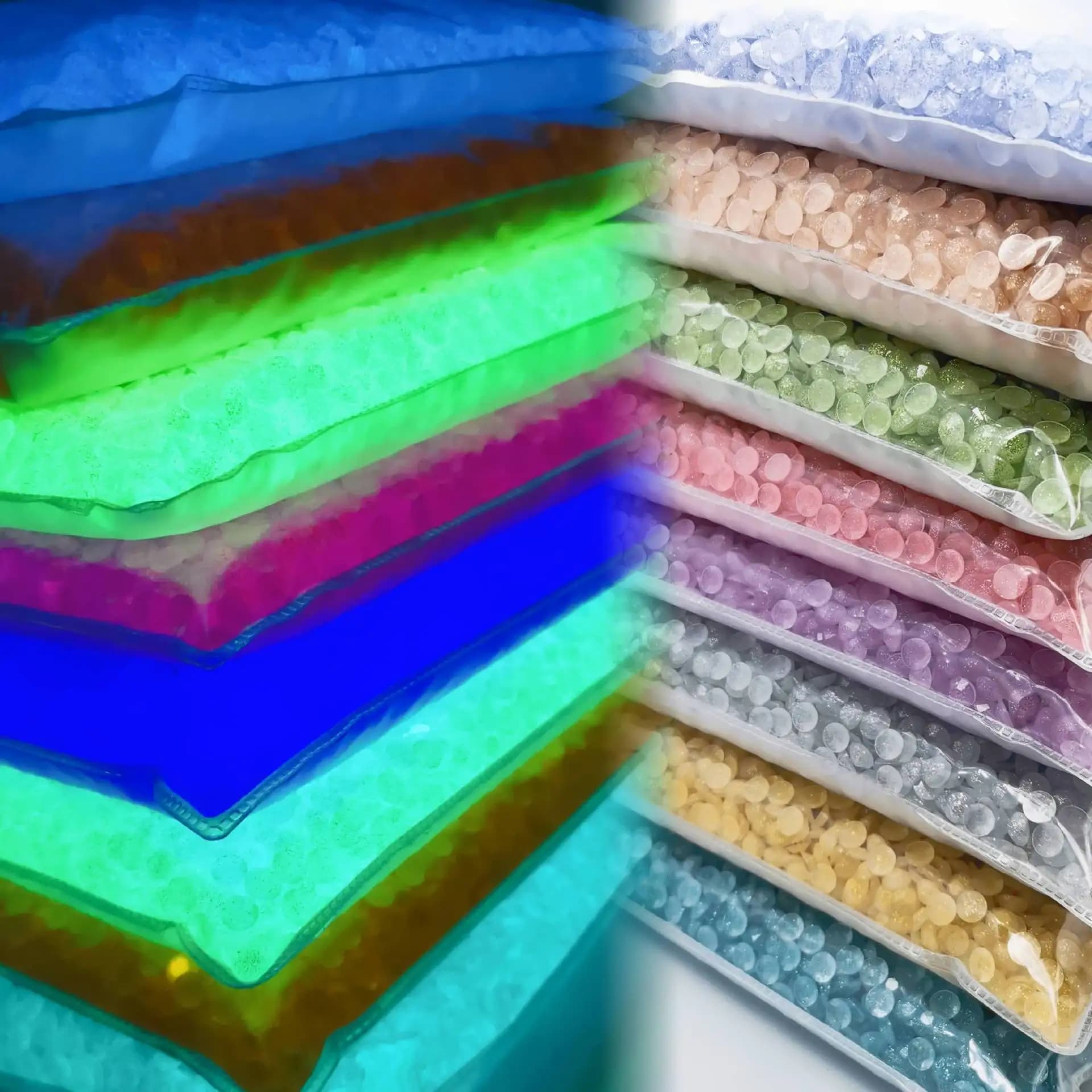 Groothandel Lichtgevende Hars Steentjes Gloeien In Donkere Fluorescerende Strass Edelstenen Steen Neon Nacht Gepolariseerd Licht Voor Tuimelaars