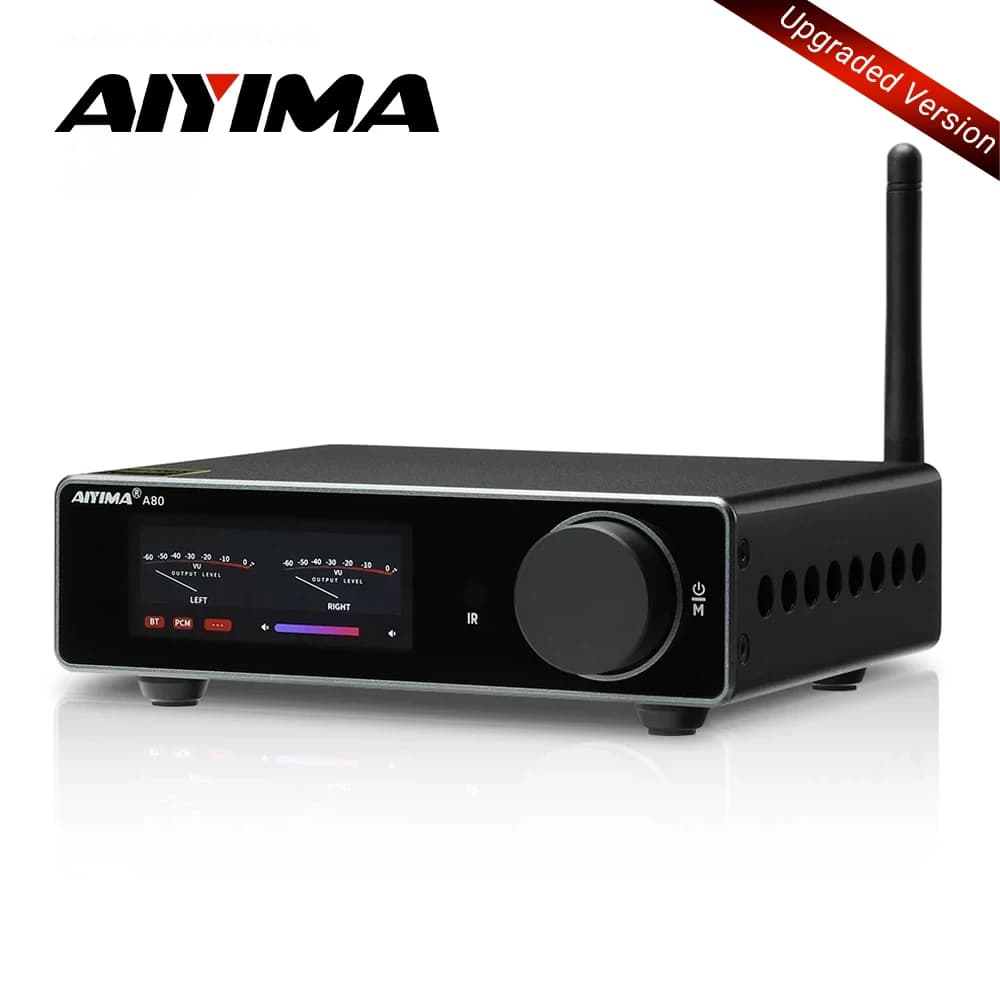 AIYIMA A80 Geüpgradede TPA3255 PFFB Bluetooth DAC Stereo Versterker 300Wx2 Klasse D HiRes Digitale Versterker RCA TRS OPT COA USB Ingang