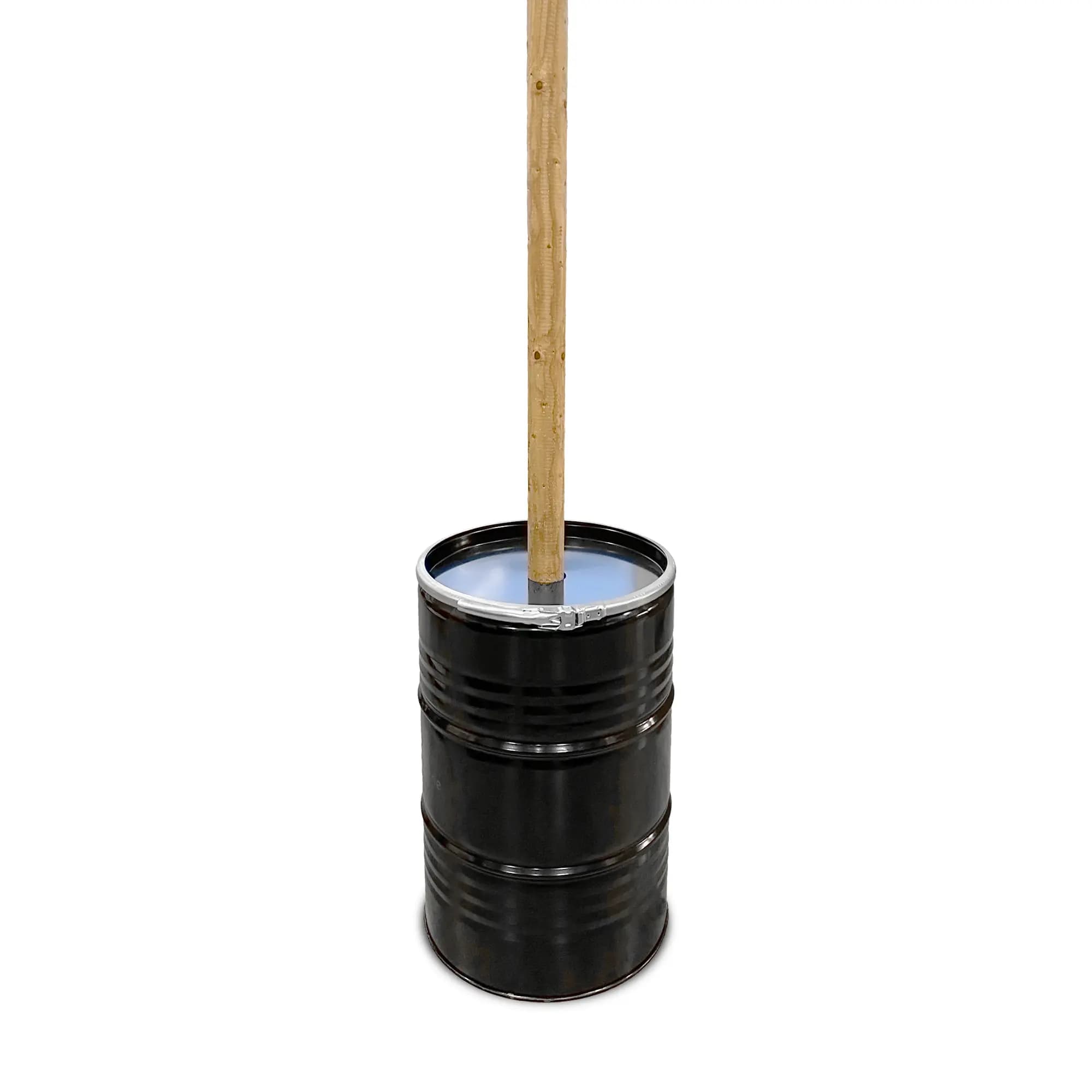 Olievat 200 L - Met houten paal 2,5 m