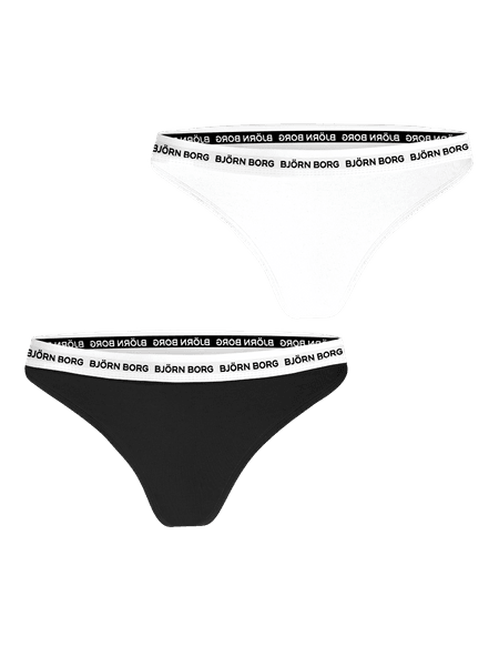 Björn Borg Core Logo Thong 2-pack Zwart, XXL