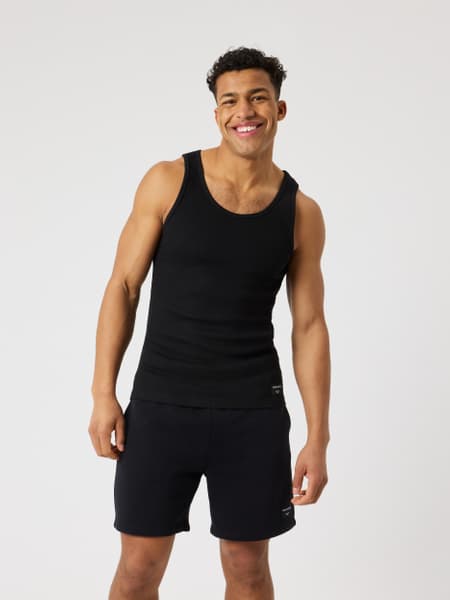 Björn Borg Centre Ribbed Tank Zwart, XXL