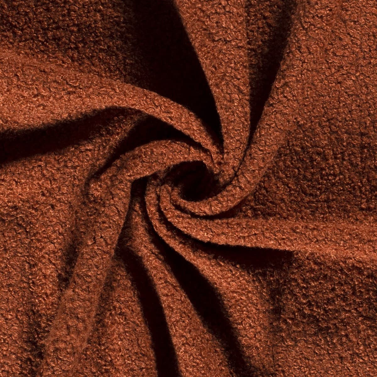 Brique bruin mohair look - synthetisch Stoffen - bruin - 162 cm breed