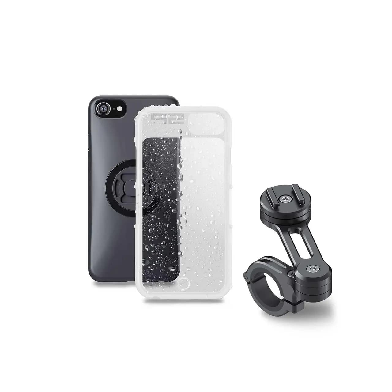 Pack Sp-Connect Moto Bundle fixé sur guidon iPhone SE2020/8/7/6S/6