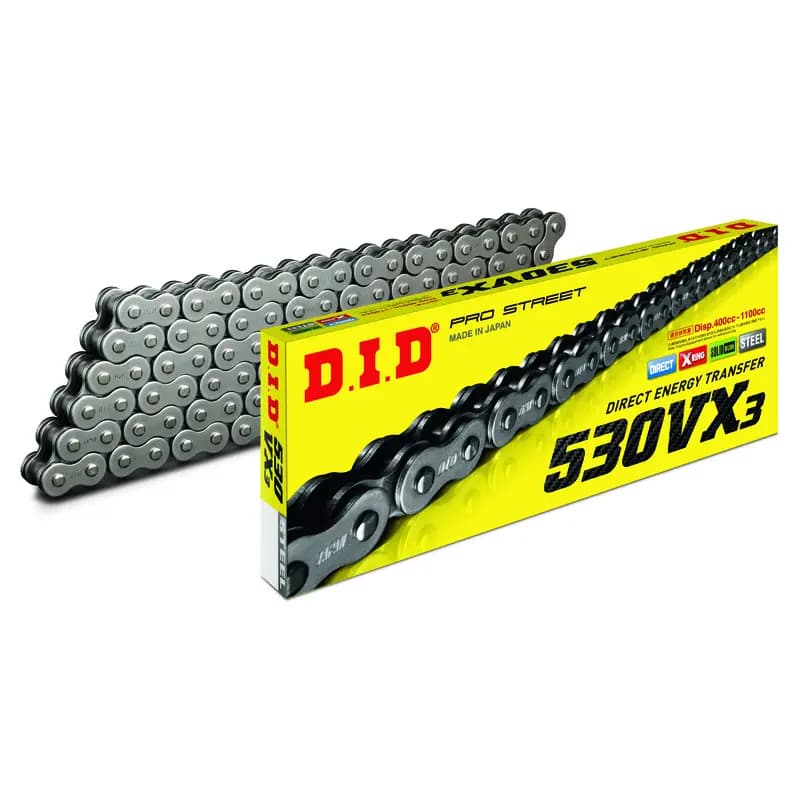 Motor ketting met klinknagels D.I.D VX3 530VX3 X-Ring 530