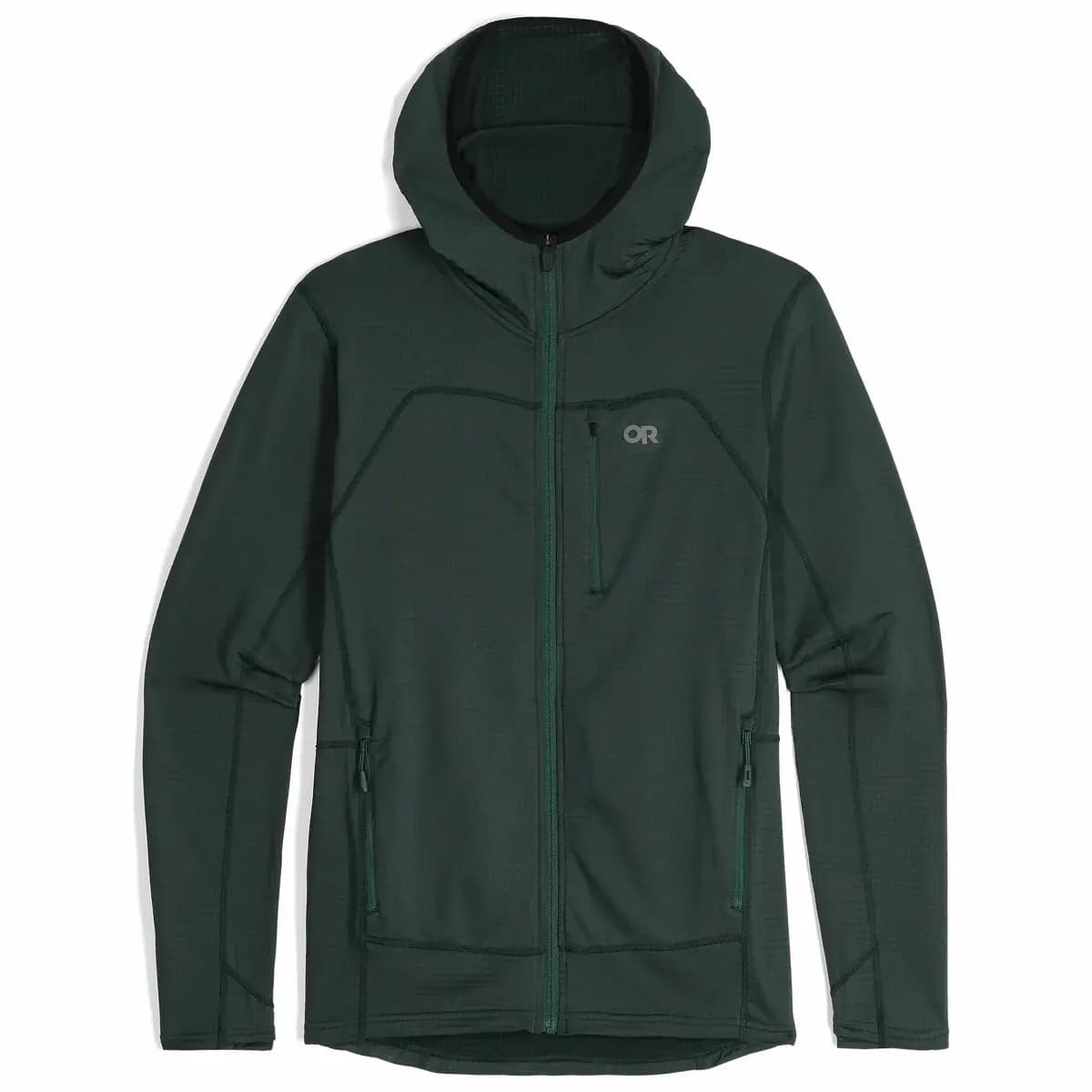 Full zip fleece hoodie Outdoor Research Vigor Grid