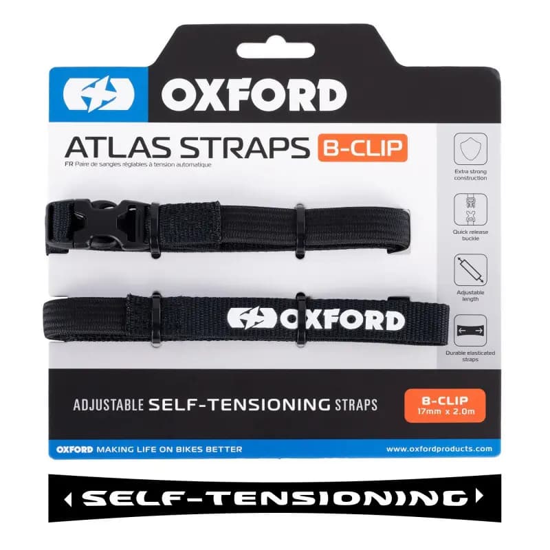 Motorfiets omtrek Oxford Atlas B-Clip (x2)
