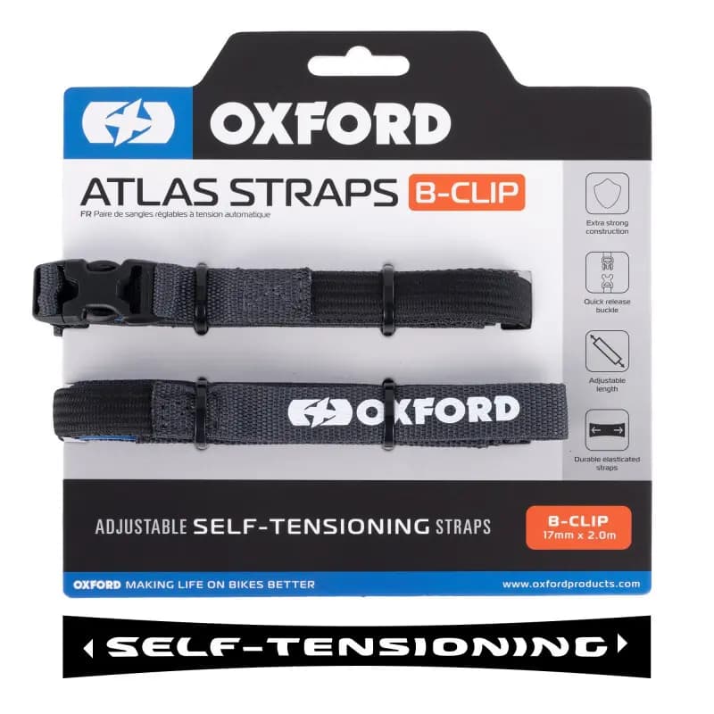 Motorfiets omtrek Oxford Atlas B-Clip (x2)
