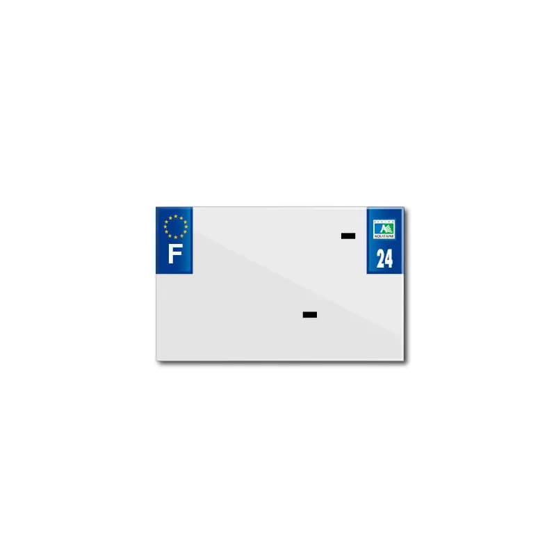 Blanco PVC nummerplaatstrip Top Plaq 24
