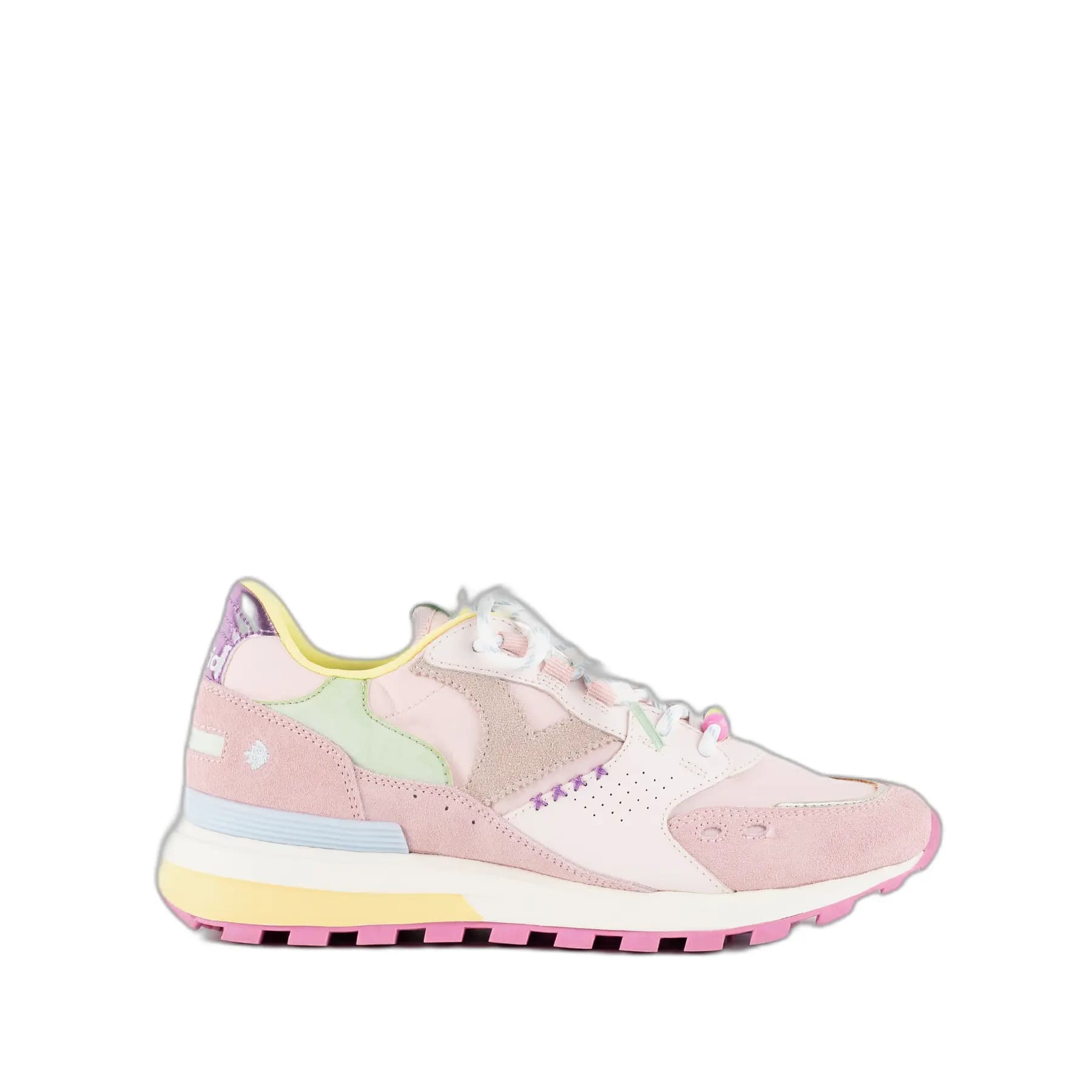 Nylon en suede sneakers voor dames Victoria Luna