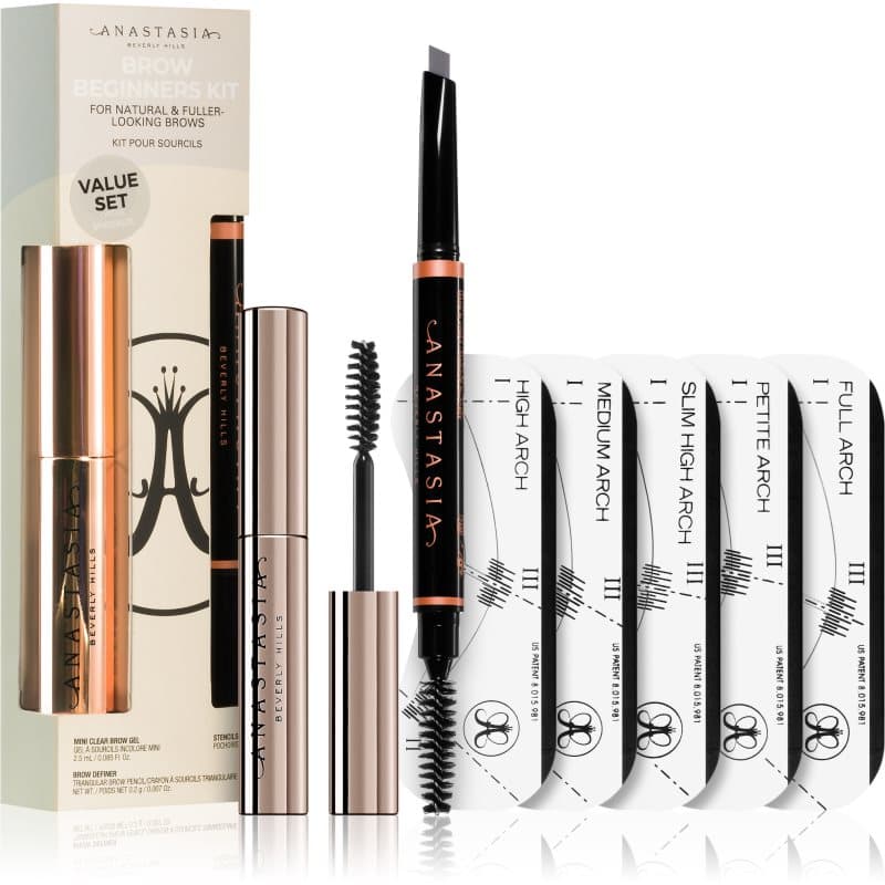 Anastasia Beverly Hills Brow Beginners Kit Wenkbrauw Set Tint Ebony