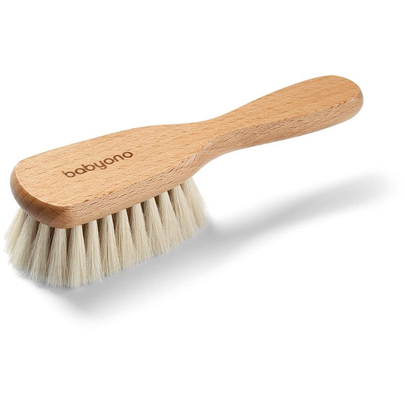 BabyOno Take Care Brush with Natural Bristles Haarborstel voor Kinderen vanaf Geboorte 1 st
