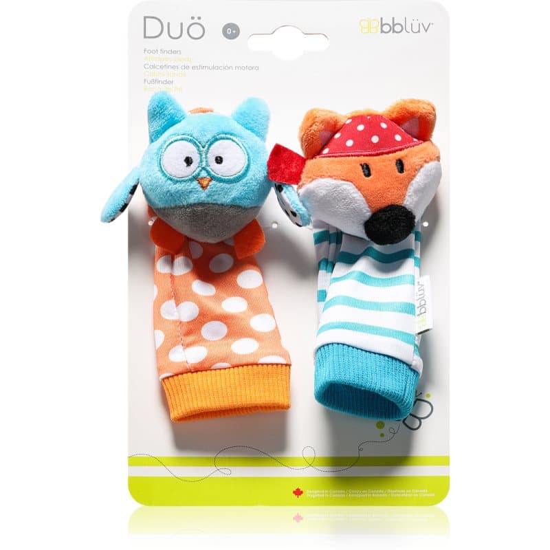 BBLÜV Düo rammelsokken Owl / Fox 2 st