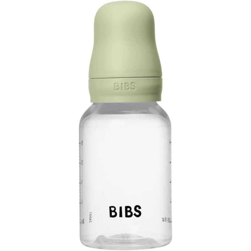 BIBS Anti-Colic Baby Bottle Latex oorbellen met caoutchouc speen Sage 1 st