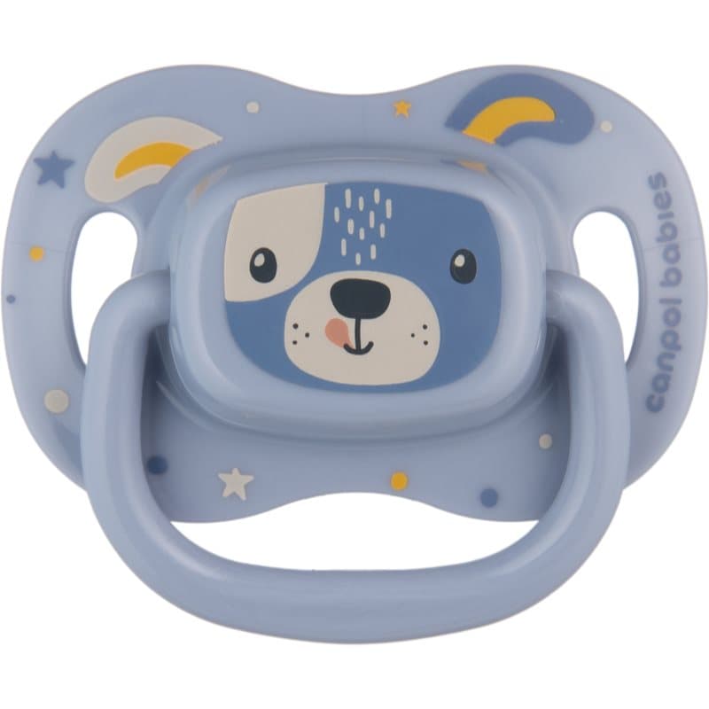 Canpol babies Cute Animals Soother 6-18m fopspeen Blue 1 st