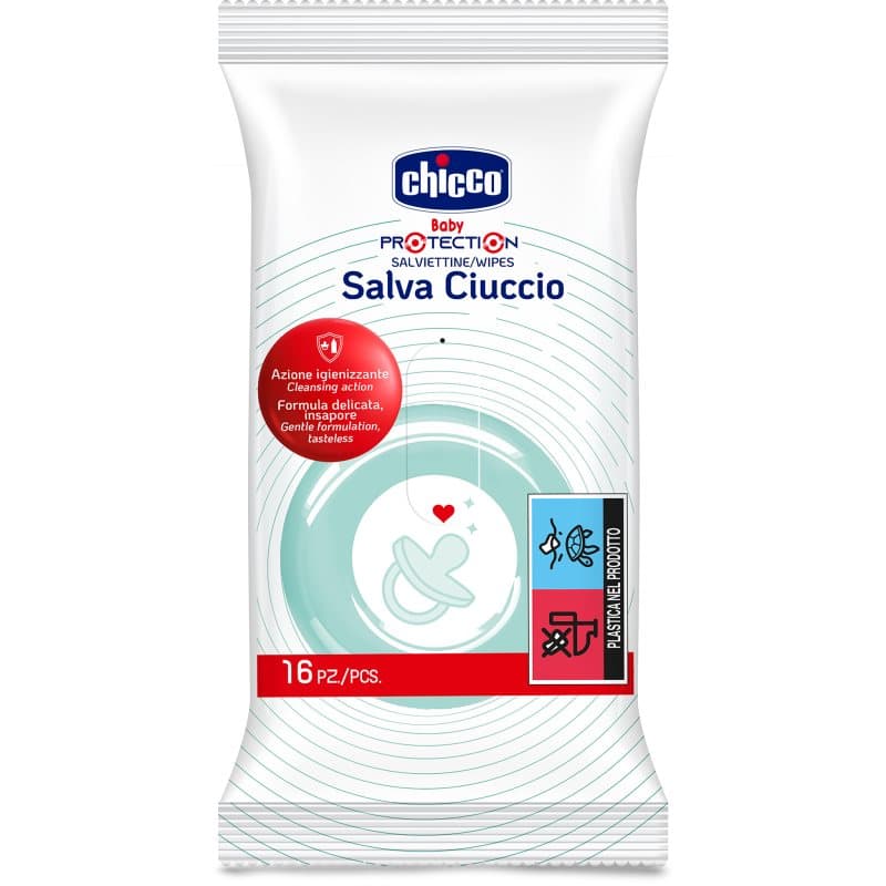 Chicco Wipes vochtige doekjes voor speentjes 16 st