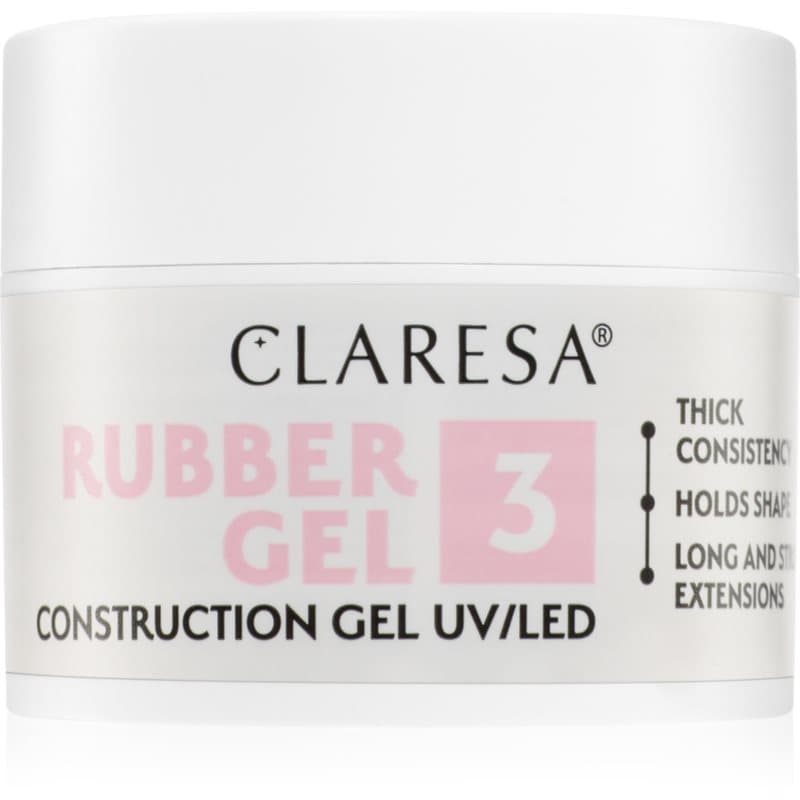 Claresa Rubber Gel Construction Gel UV/LED Gel Nagellak voor Nagelverlenging Tint 03 12 g