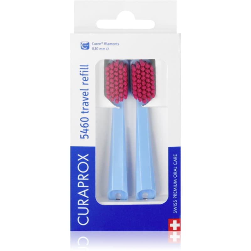 Curaprox 5460 Travel Refill cosmetica reisset Vervangende Kop 2 st