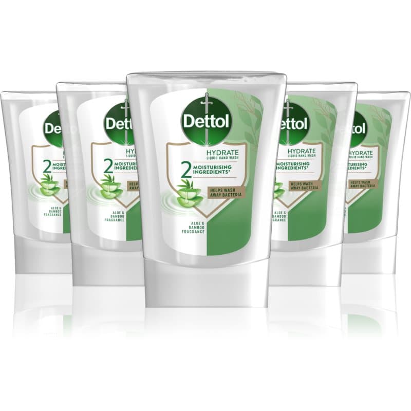 Dettol Soft on Skin Set navulling voor contactloze zeepdispenser handige verpakking Aloe Vera