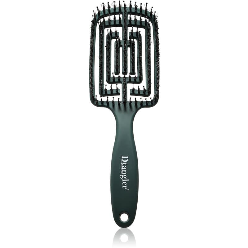 Dtangler Dry Blow, Glow And Go hoekige föhnborstel kleur Emerald Green 1 st