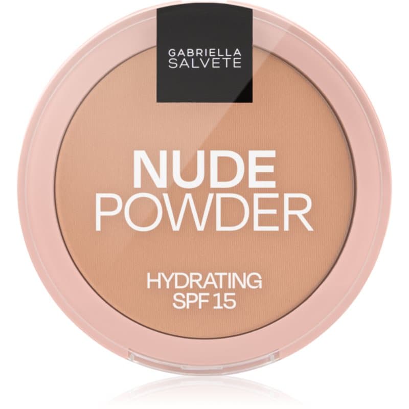 Gabriella Salvete Fixing Powder Hydrating Fijne Compact Poeder SPF 15 Tint 04 Nude Beige 8 g