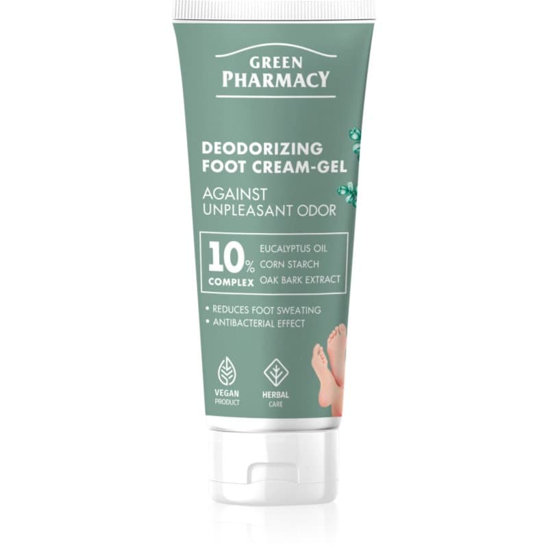 Green Pharmacy Foot Care Deodorizing Foot Cream-Gel Against Unpleasant Odor Gel Crème voor Benen 75 ml
