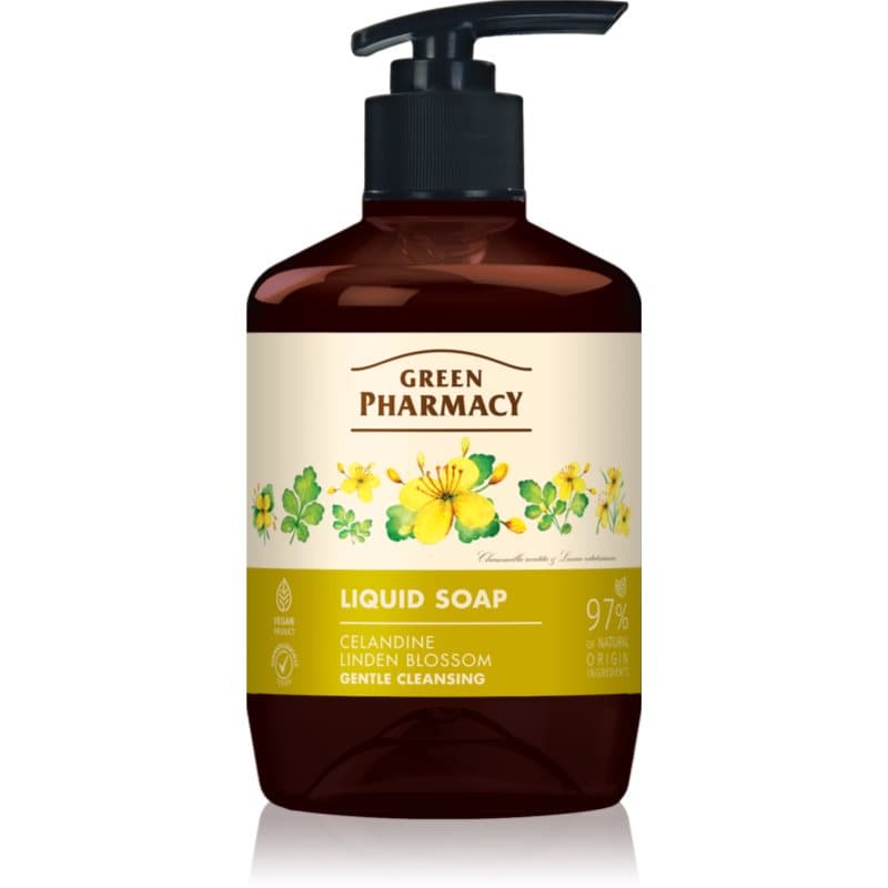 Green Pharmacy Celandine Hand Soap Vloeibare Zeep 460 ml