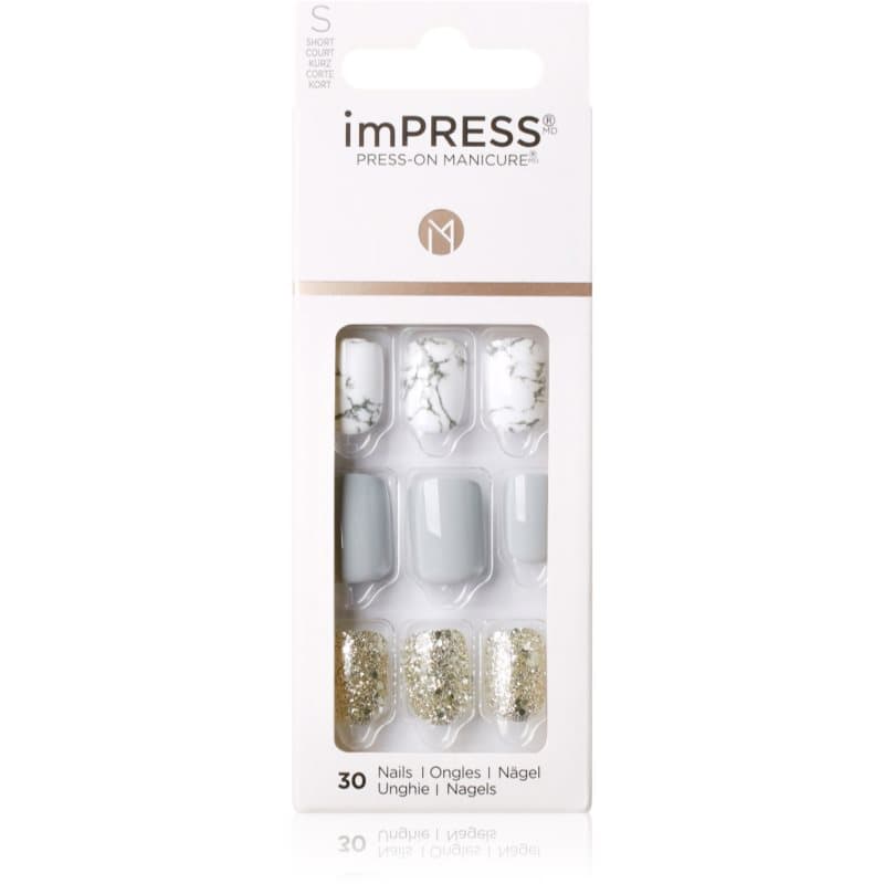 KISS imPRESS Short valse nagels zelfklevend Knock Out 30 st