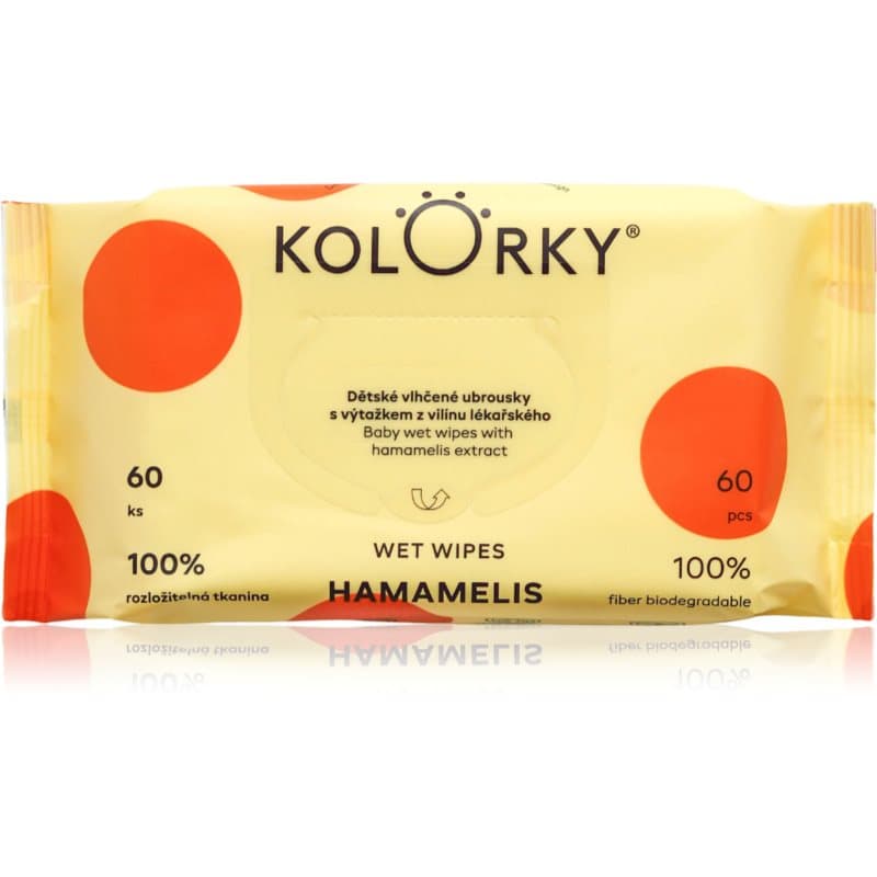 Kolorky Wet Wipes Hamamelis Tedere Vochtige Babydoekjes 60 st