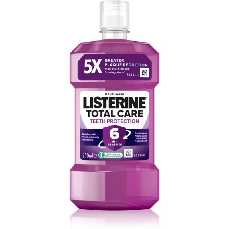 Listerine Essential Care Teeth Protection Mondwater voor Complete Verzorging van Tanden 6in1 Clean Mint 250 ml