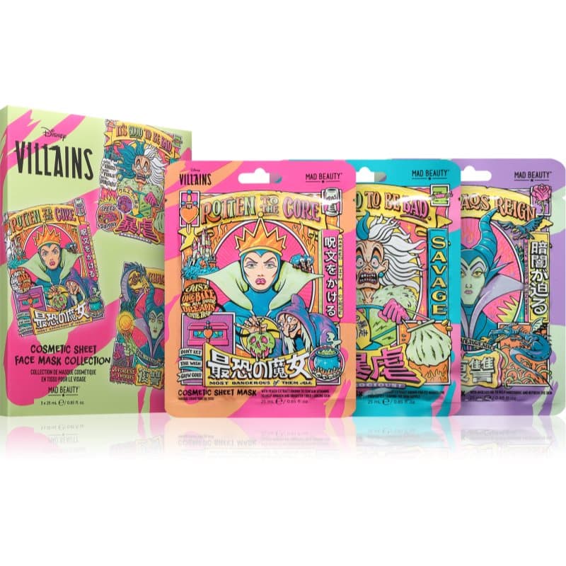 Mad Beauty Disney Villains Sheetmaskerset