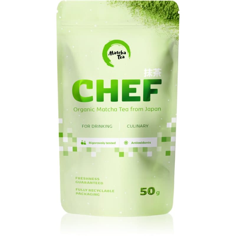Matcha Tea Chef BIO matchapoeder voor koken en bakken 50 g