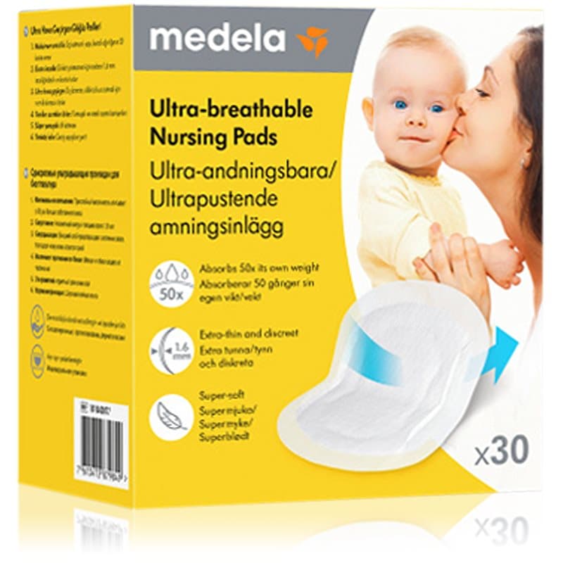Medela Ultra-breathable Nursing Pads wegwerpzoogcompressen extra luchtdoorlatend 30 st