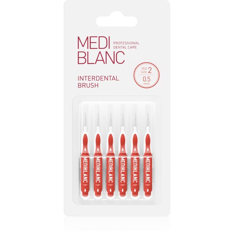 MEDIBLANC Interdental Pick-brush Interdental Borsteltje 0,5 mm Red 6 st
