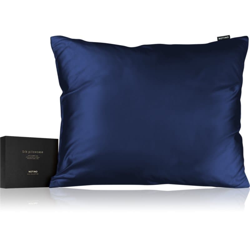Notino Silk Collection Pillowcase zijden kussensloop Navy Blue 50x60 cm